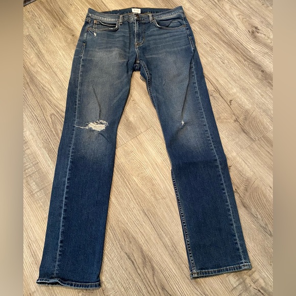 Hudson Blake Slim Straight Jeans Mens Size 34 Blue Denim Pockets Stretch - Picture 2 of 8
